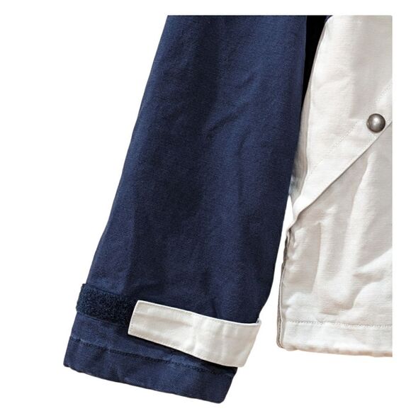 NWT J. Crew Topsail Hooded Cotton Nautical jacket in Colorblock Men's Size L - Picture 5 of 11